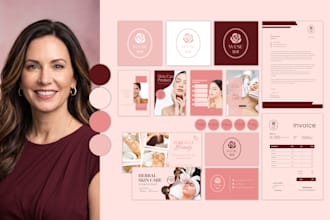 design business logo brand identity and branding kit