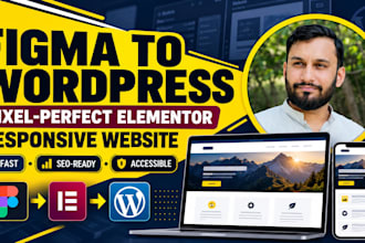 convert figma to elementor or figma to wordpress website