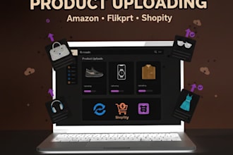 upload and manage product listings for amazon, flipkart, or shopify