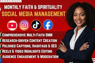 be your religion and spiritually brand social media manager and post creators