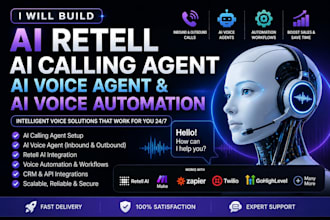 build ai retell, ai calling agent, ai voice agent,and ai voice automation