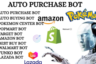 do auto purchase bot auto buying bot funko bot lazada bot amazon bot monitor bot