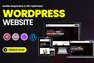 design or redesign wordpress website with elementor pro