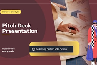 design fashion brand clothing pitch deck streetwear deck sportwear startup deck