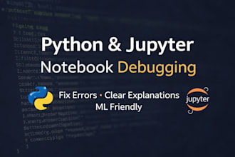 fix errors in your jupyter notebook