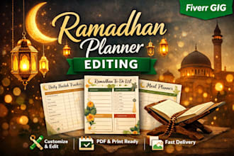 design a beautiful ramadan 2026 digital planner
