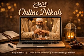 serve as the imam for your nikah and guide  you through
