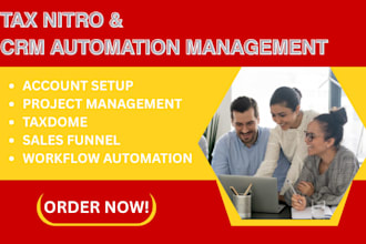 setup tax nitro canopy CRM tax software setup accounting workflow automation