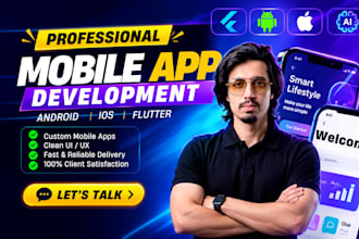 do custom ios and android mobile app development using flutter ai app developer