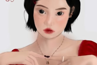 draw a custom digital illustration for you