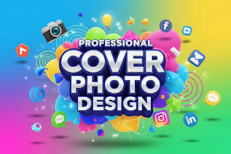 design professional cover photo, banner and social media cover image