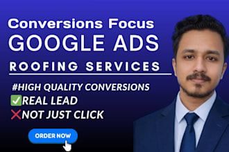 set up roofing google ads, roofer PPC and local lead generation