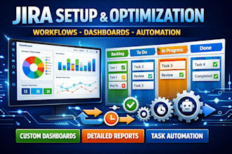 jira setup workflow optimization automation dashboards reports