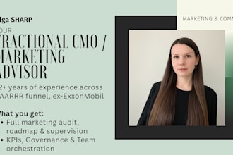 be your digital marketing consultant and fractional cmo for GTM and growth