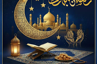 islamic posts, urdu, english text, social media design