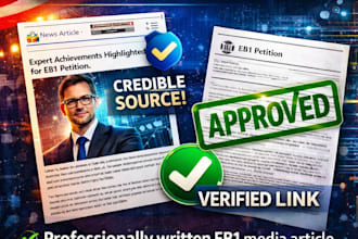 publish eb1 visa support articles on major news publications