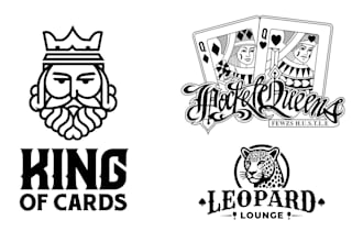 create modern poker chip, playing card, poker logo or any graphics design