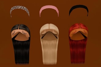 create custom roblox ugc, hair models, and accessories for your roblox game