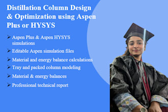 design and optimize distillation columns using aspen plus or hysys