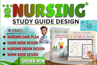 design nursing study guide design, case study, concept map, care plan soap notes