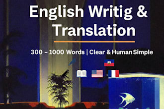 write clear and simple english content
