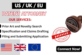 write utility patent draft and file your patent application in US UK or ireland