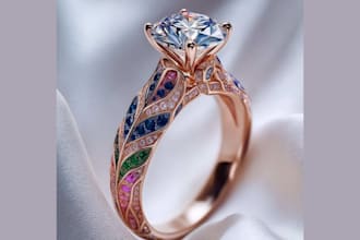 design custom ring cad, 3d jewelry model for casting and printing