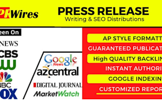 do professional press release distribution, write press release, pr distribution