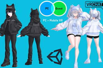 create vrchat avatar nfsw vtuber military vr model 3d character furry avatar