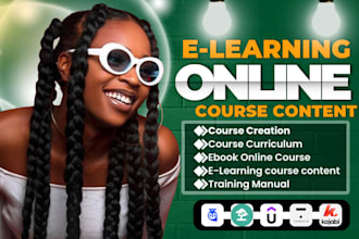 do online course content, course creation, elearning course content, worksheets