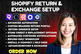 setup shopify return and exchange yanet parcelwill  returnzap loop synctrack