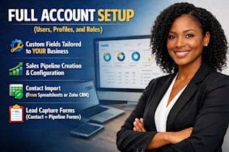 migrate and set up your zoho bigin CRM contacts, pipelines, forms, automation