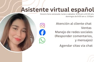 be your expert spanish virtual assistant for night and weekend support