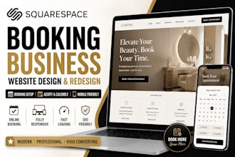 design squarespace booking business website redesign squarespace website booking