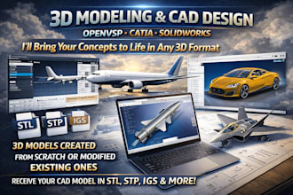design aircraft 3d model using openvsp, catia solidworks