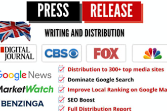 do UK press release, press release distribution, submit press release pr writing