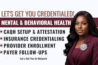 do provider insurance credentialing enrollment for mental and behavioral health