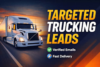 do targeted trucking lead generation freight brokers and logistics leads