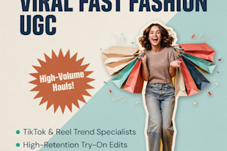 source fast fashion, sportwear influencers for viral hauls