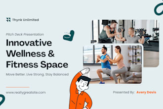 design wellness pitch deck holistic health startup deck lifestyle care brand