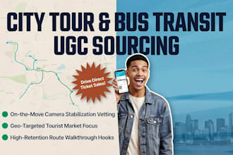 source youtube, ig, tk transit ugc creators for bus tours