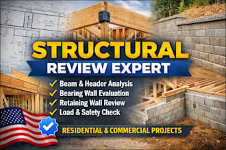 review beam header bearing wall retaining wall structural designs