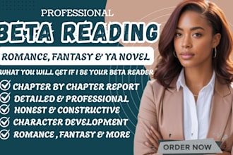 be your romance beta reader, ya fantasy beta reader, erotica reader and critique