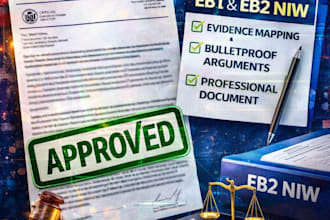 write your eb1a and eb2 niw petition cover letter for uscis
