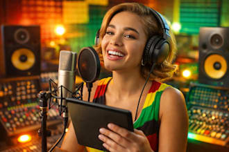 be your reggae and dancehall singer songwriter, write lyrics and melody