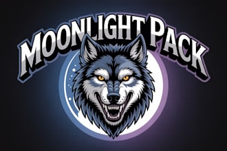 create amazing werewolf logo with high quality vector design