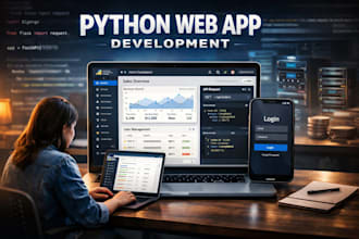 create python web app with django, flask, fastapi and custom html backend
