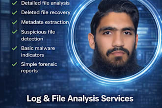 analyse logs and files with metadata extraction and data recovery