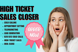 sales rep high ticket closer salesperson lead generation sales representative