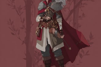 draw dnd character art for you
